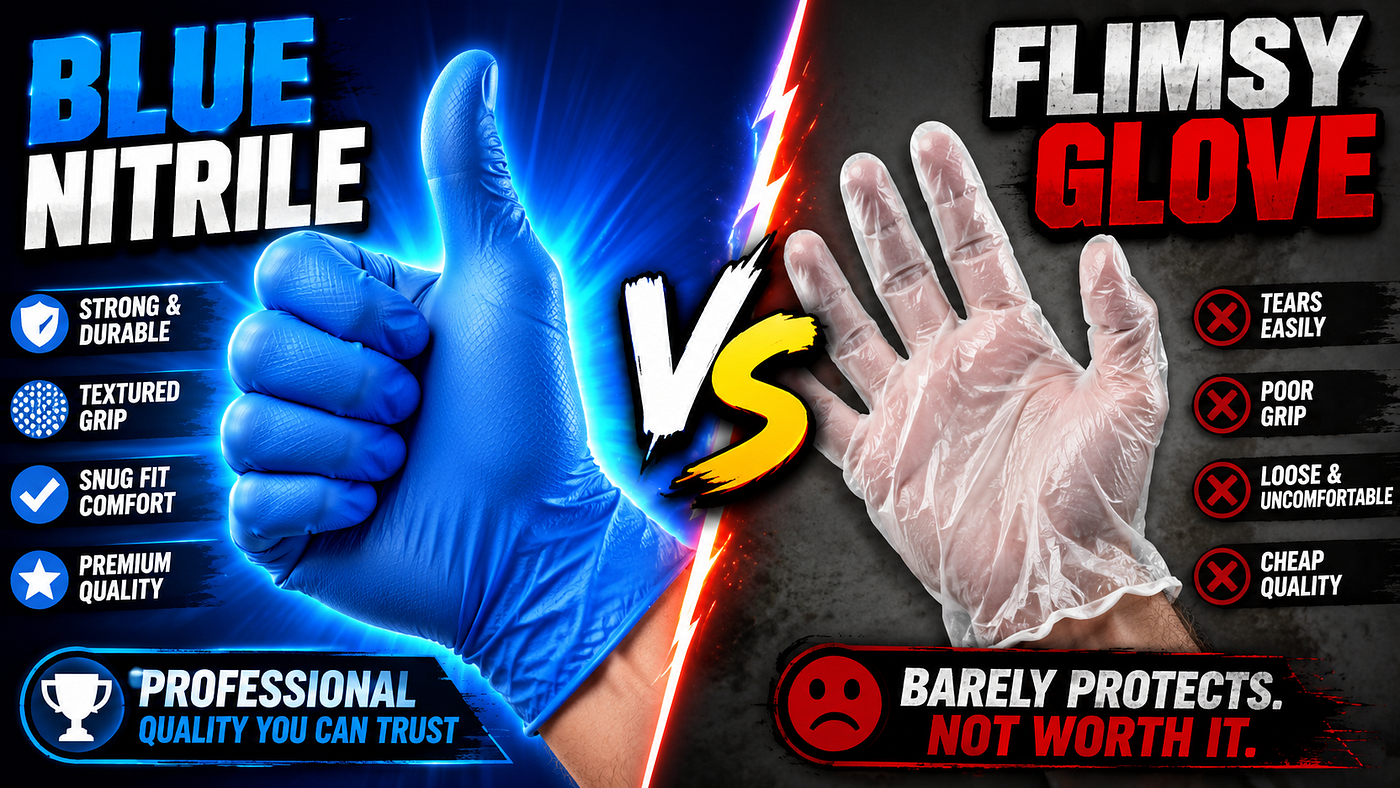 Blue Violet Nitrile Gloves: What the Color Actually Means