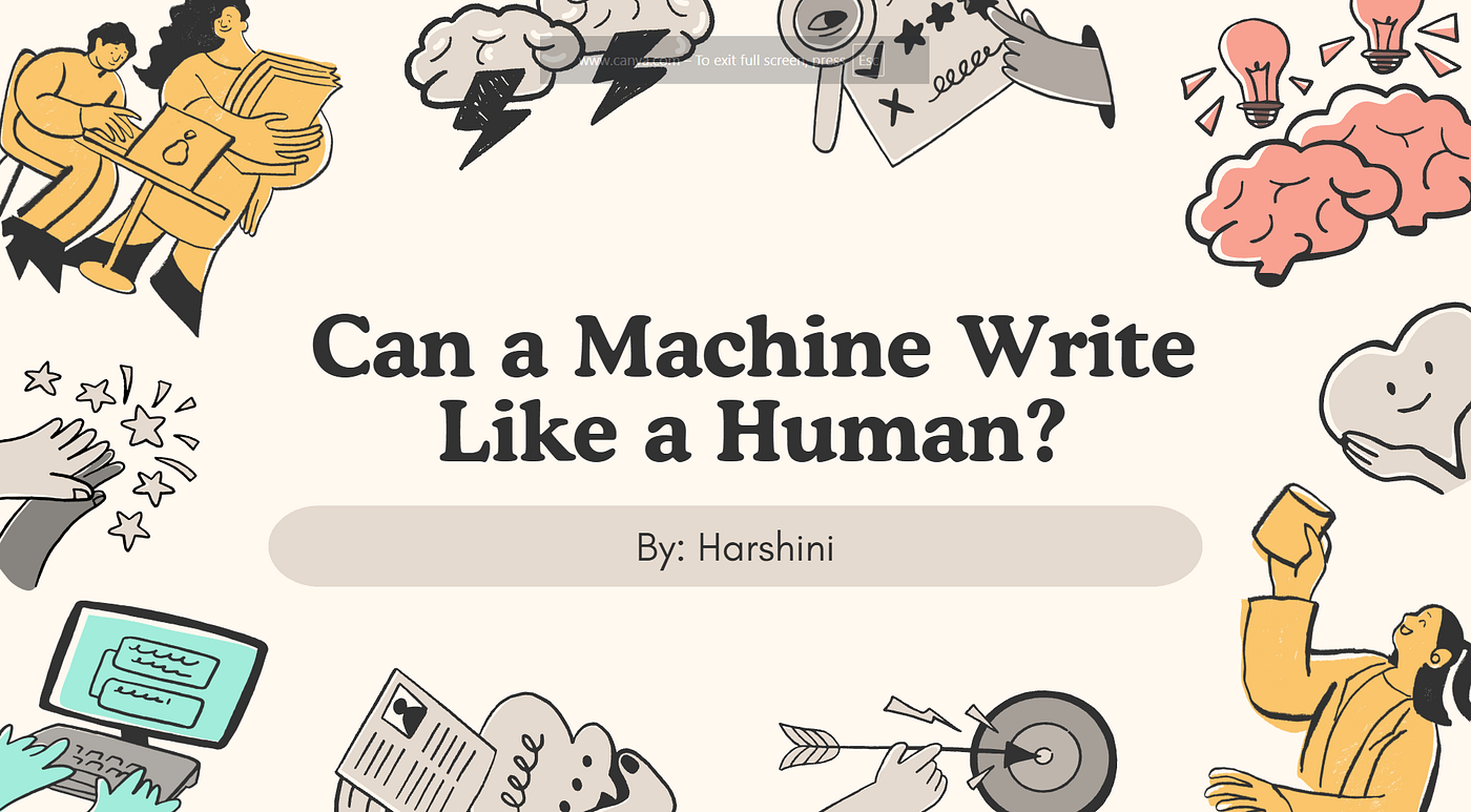 Can a Machine Write Like A Human?