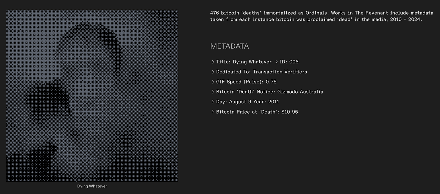 Art on Bitcoin Feature #1: From Copper to Email to Milestones | by  Milestones_NFT | Medium