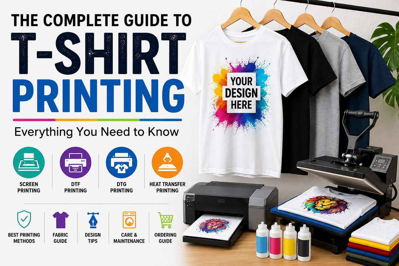 The Complete Guide to T-Shirt Printing: Everything You Need to Know