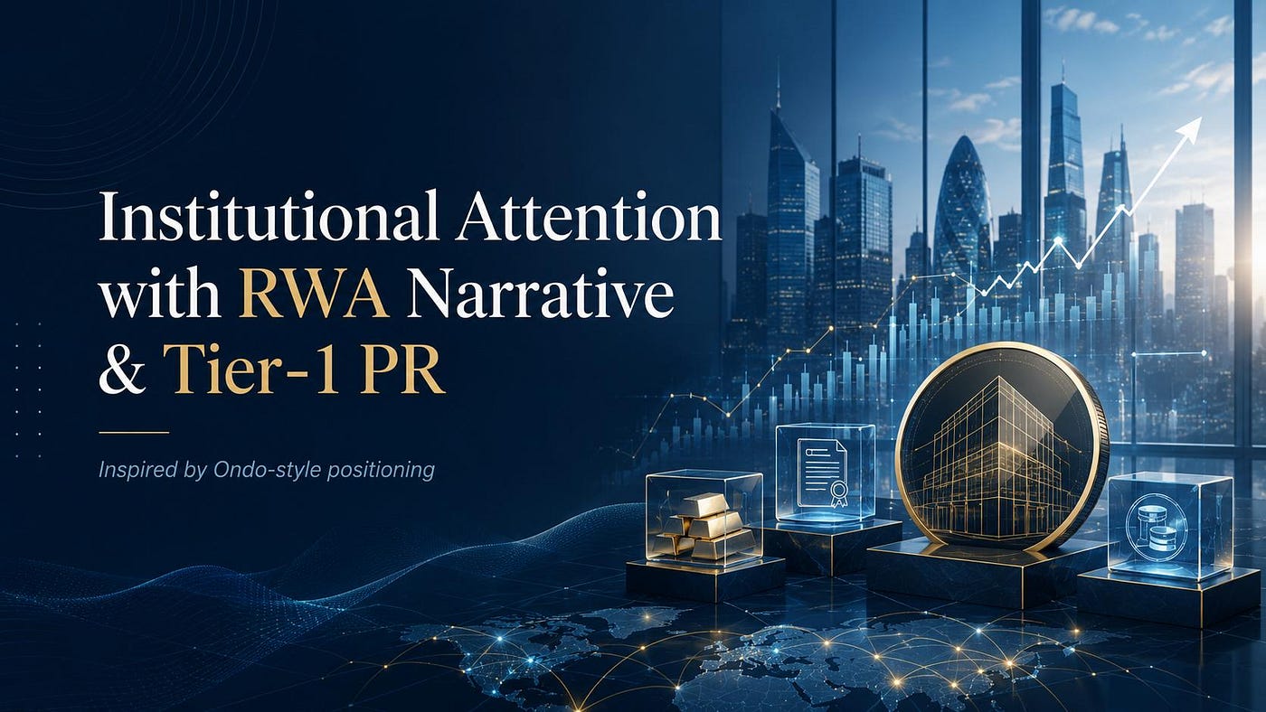 How to Get Institutional Attention Like Ondo Using RWA Narrative Positioning and Tier-1 PR