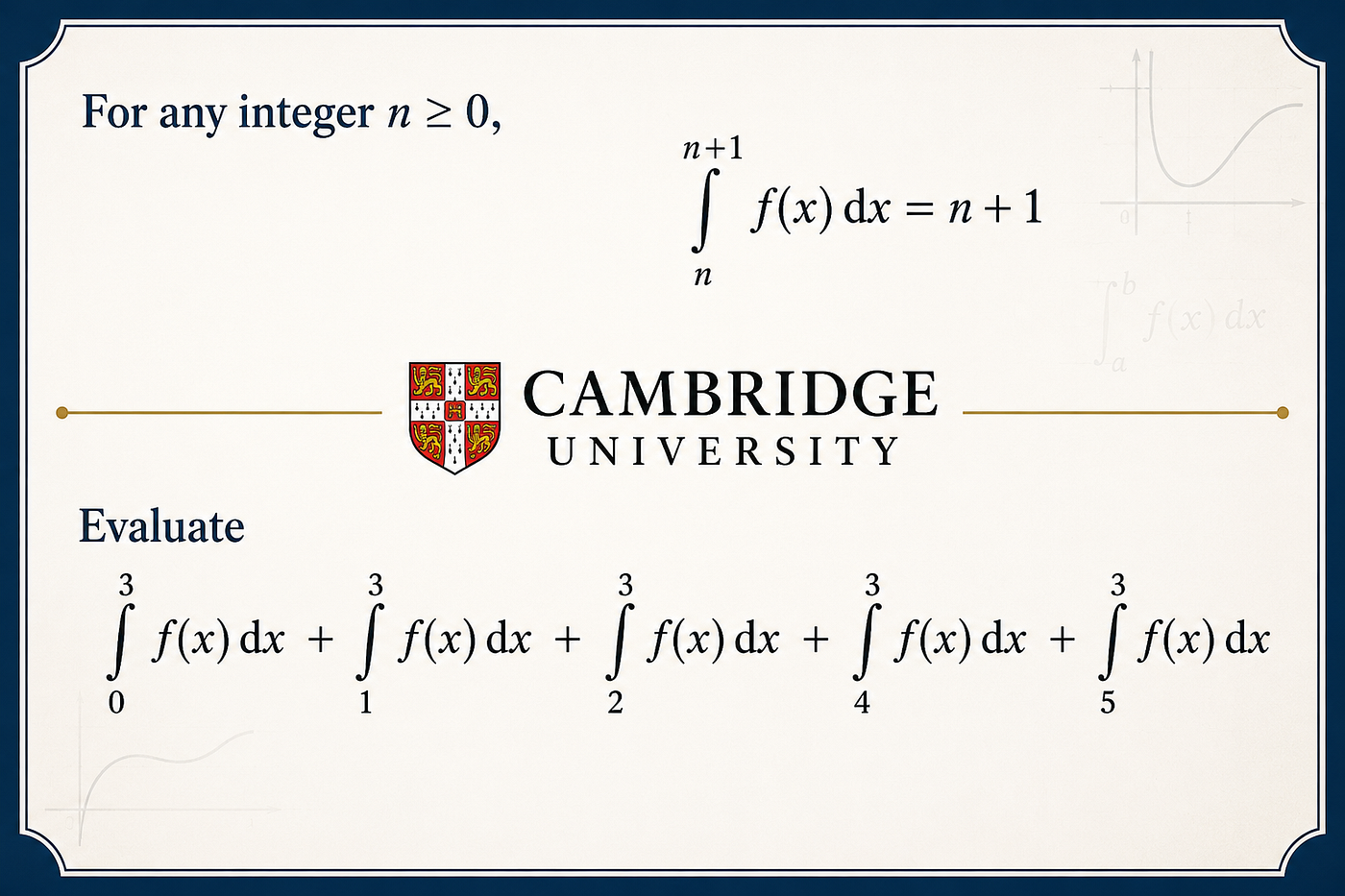 A Fun Cambridge University Maths Challenge From The Year 2023: Can You Do It In Your Head?