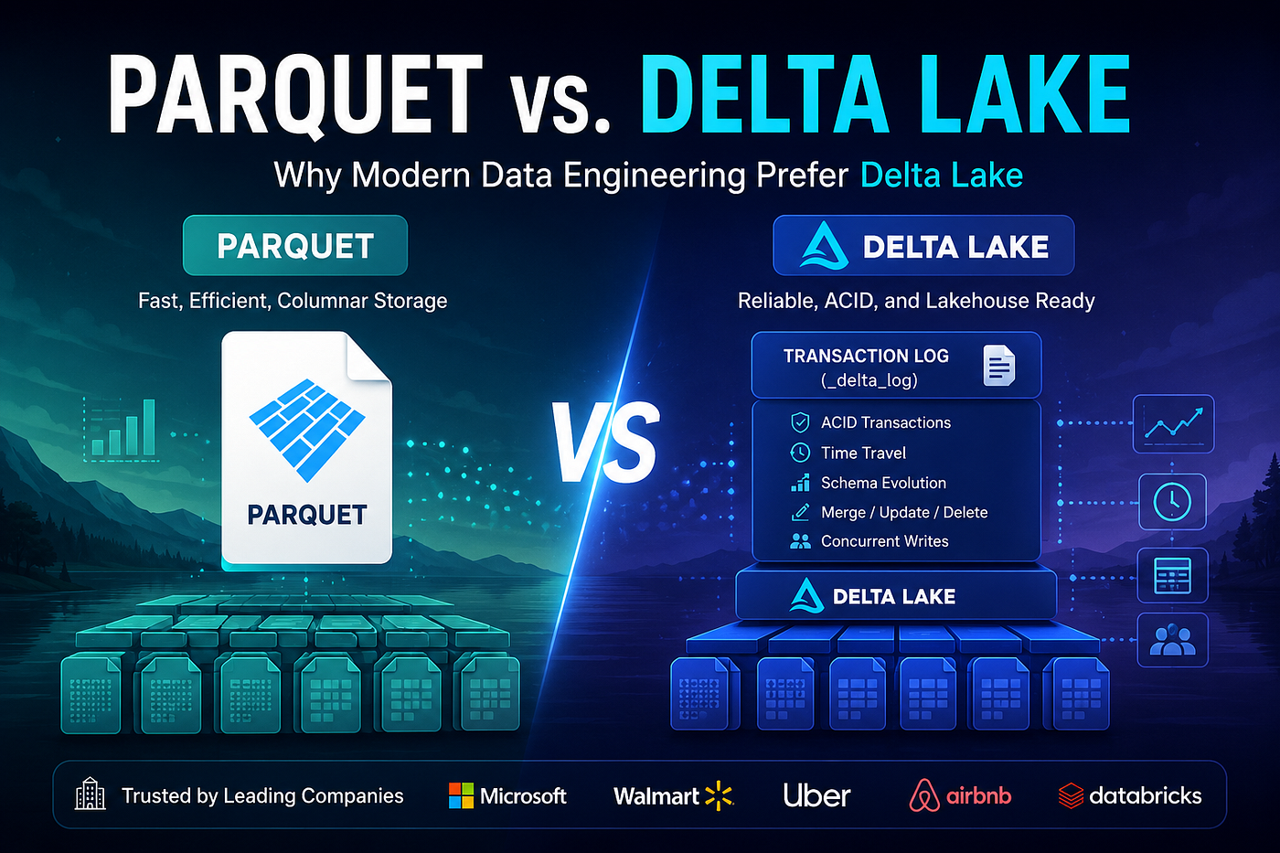Parquet vs. Delta Lake: Why Modern Data Engineering Prefer Delta Lake