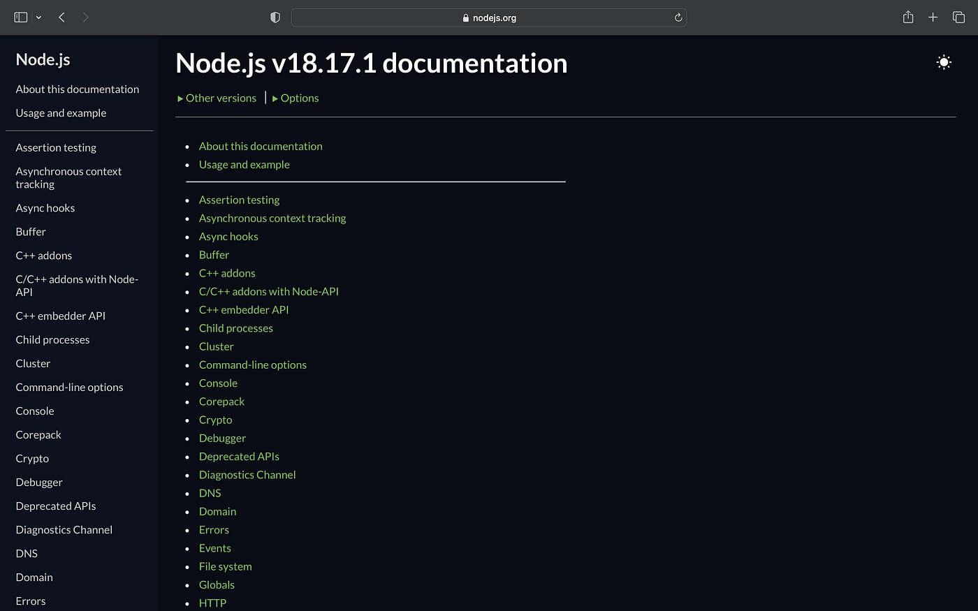 Node Js Documentation