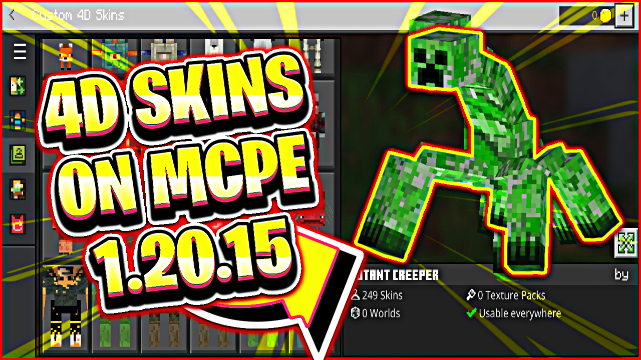 Mcpe 4D SKINS by GamingWithKen - Free download on ToneDen