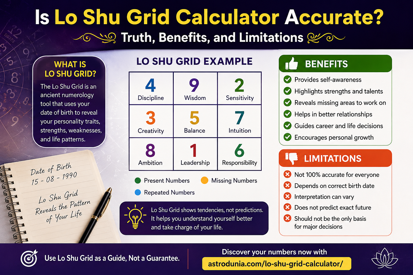 Lo Shu Grid Calculator