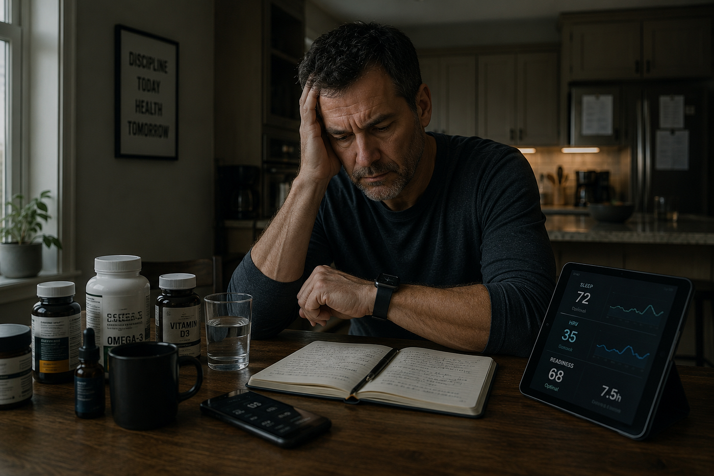 The body can slowly begin to feel less inhabited than managed.
