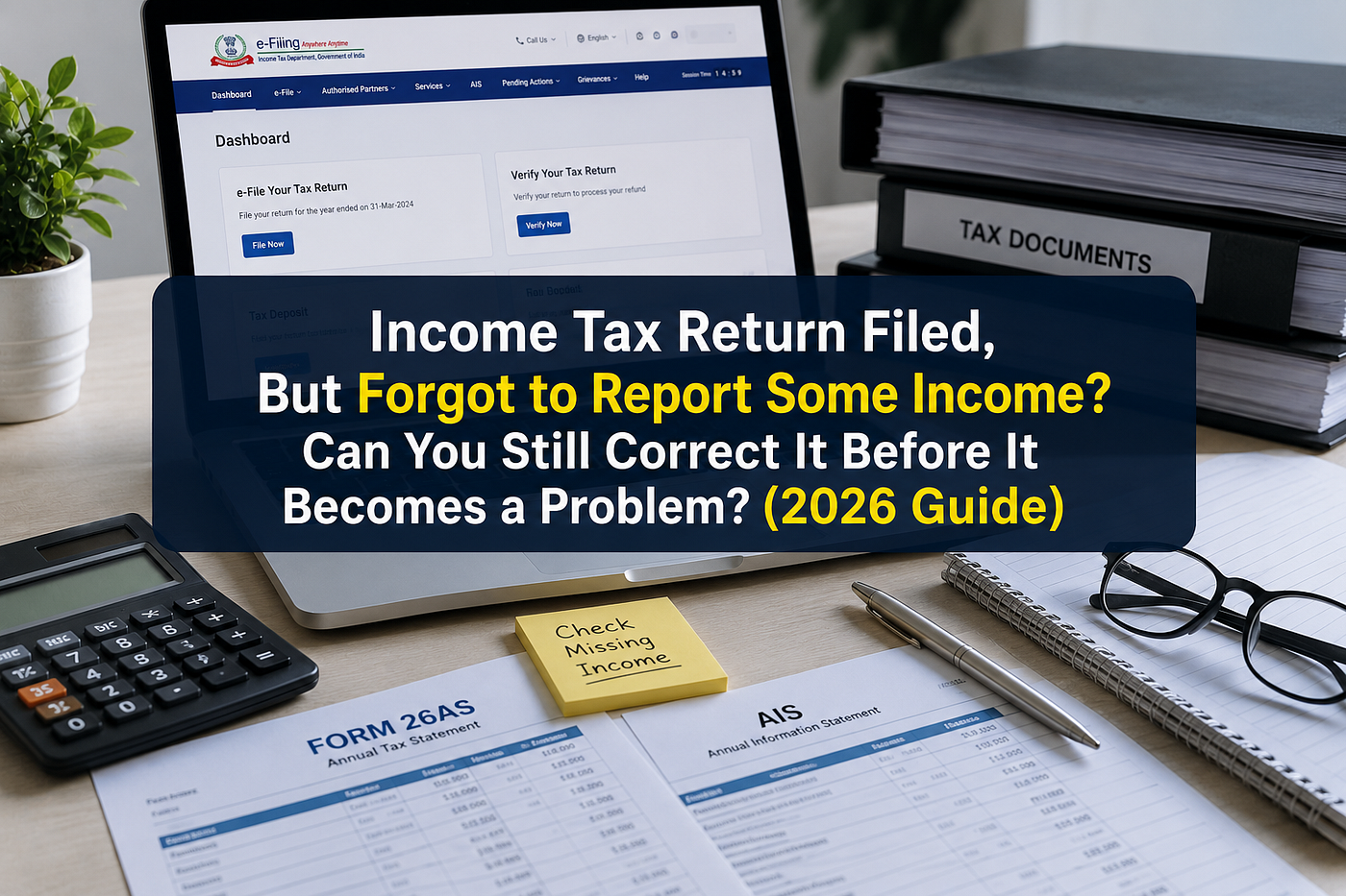 Forgot Income in ITR after Filing in 2026 ? Here’s What You Should Know