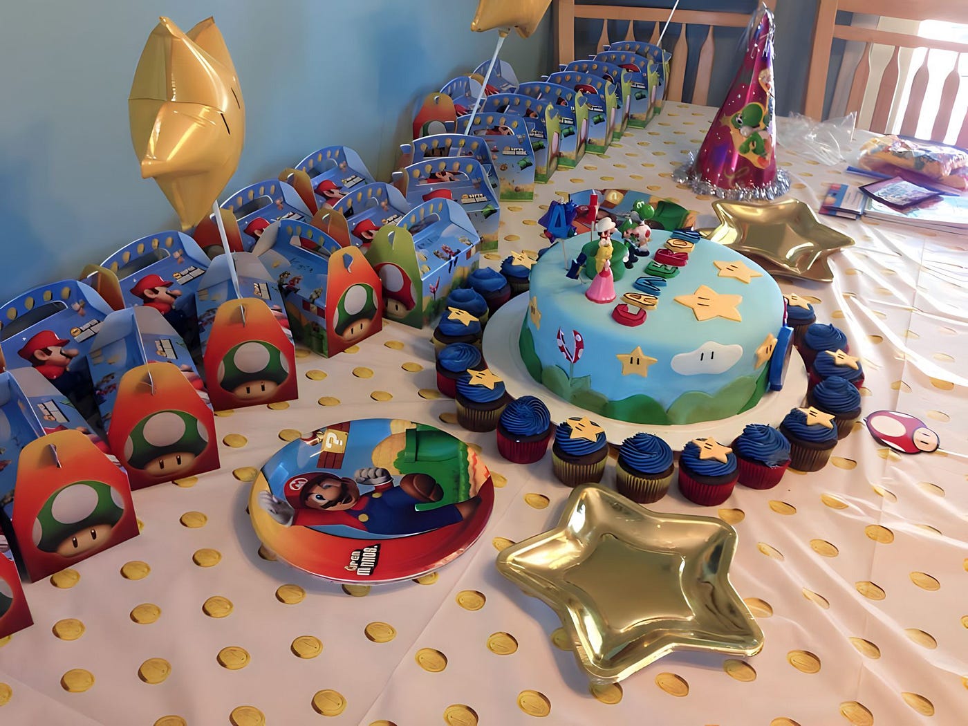 Décorations d'anniversaire Super Mario