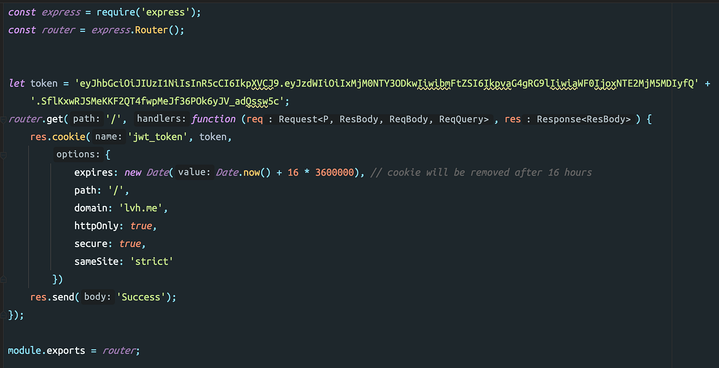 Token encode. Cookie js. jwt two tokens cookies.