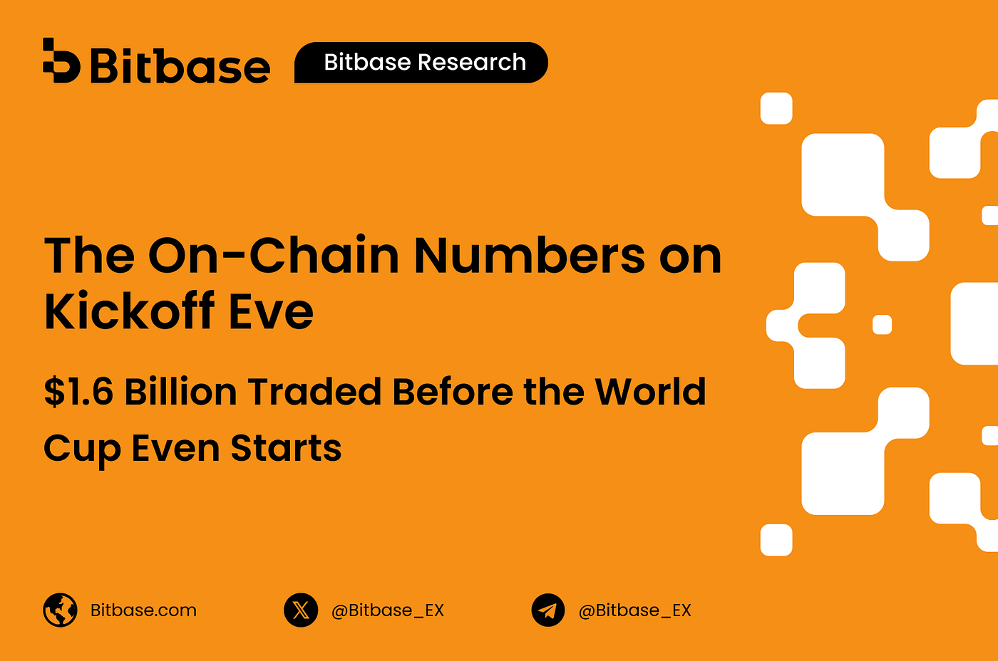 The On-Chain Numbers on Kickoff Eve: $1.6 Billion Traded Before the World Cup Even Starts