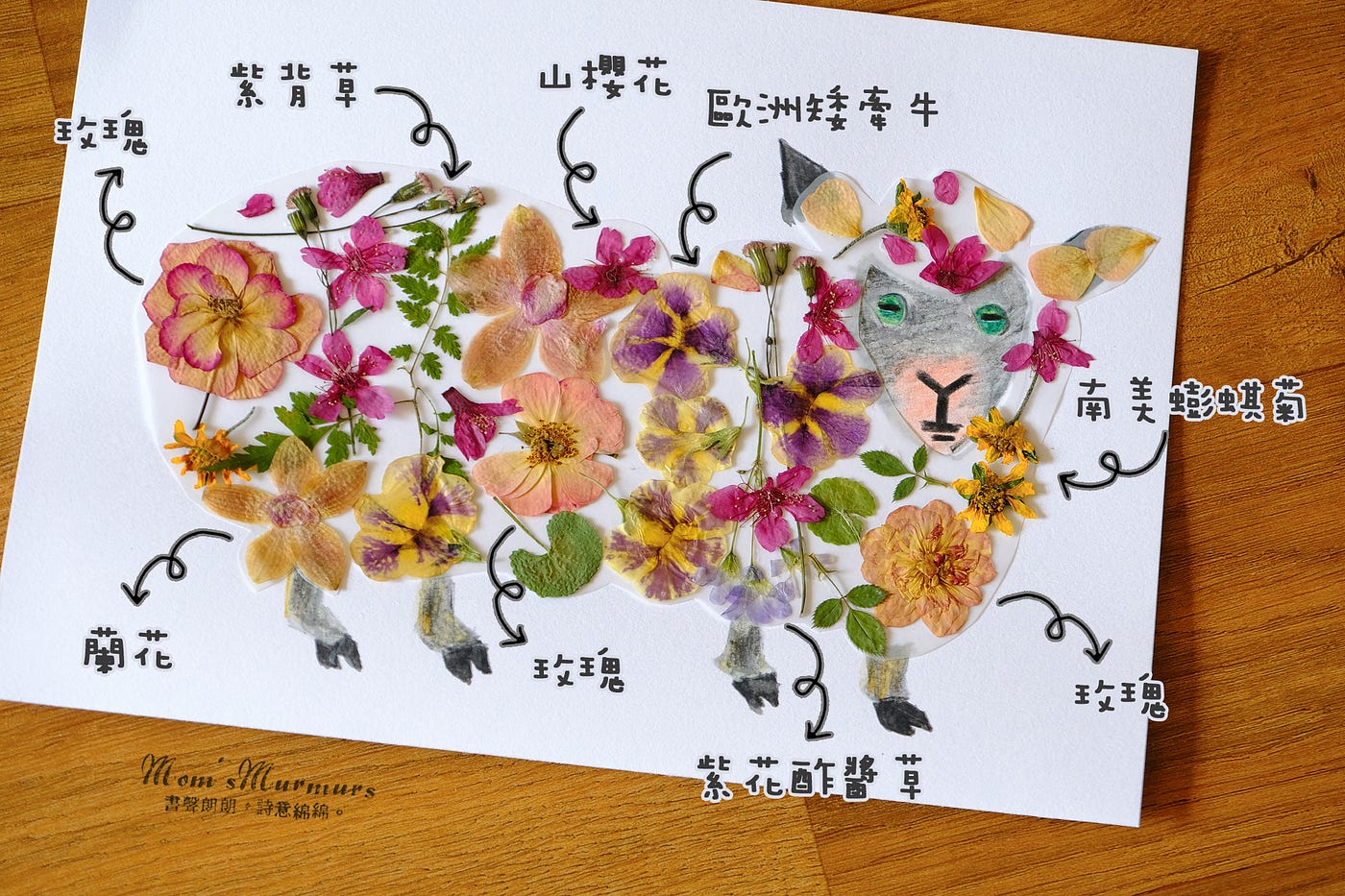 S02E06 押花藝術. 內容難度： | by Noel Lu | Mom's Murmurs | Medium
