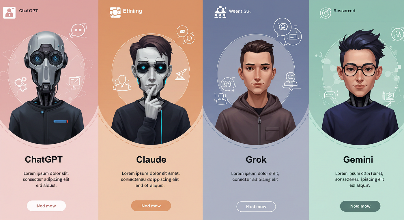 Best AI for Writing: ChatGPT vs Claude vs Grok vs Gemini” | by A ...