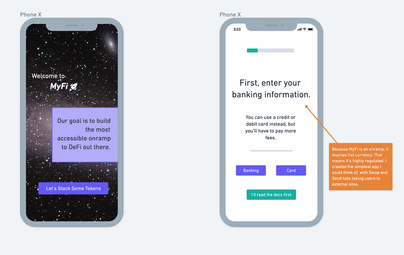 Case Study: Wireframing a DeFi onramp that anyone can use | by Samantha  Marin | Medium