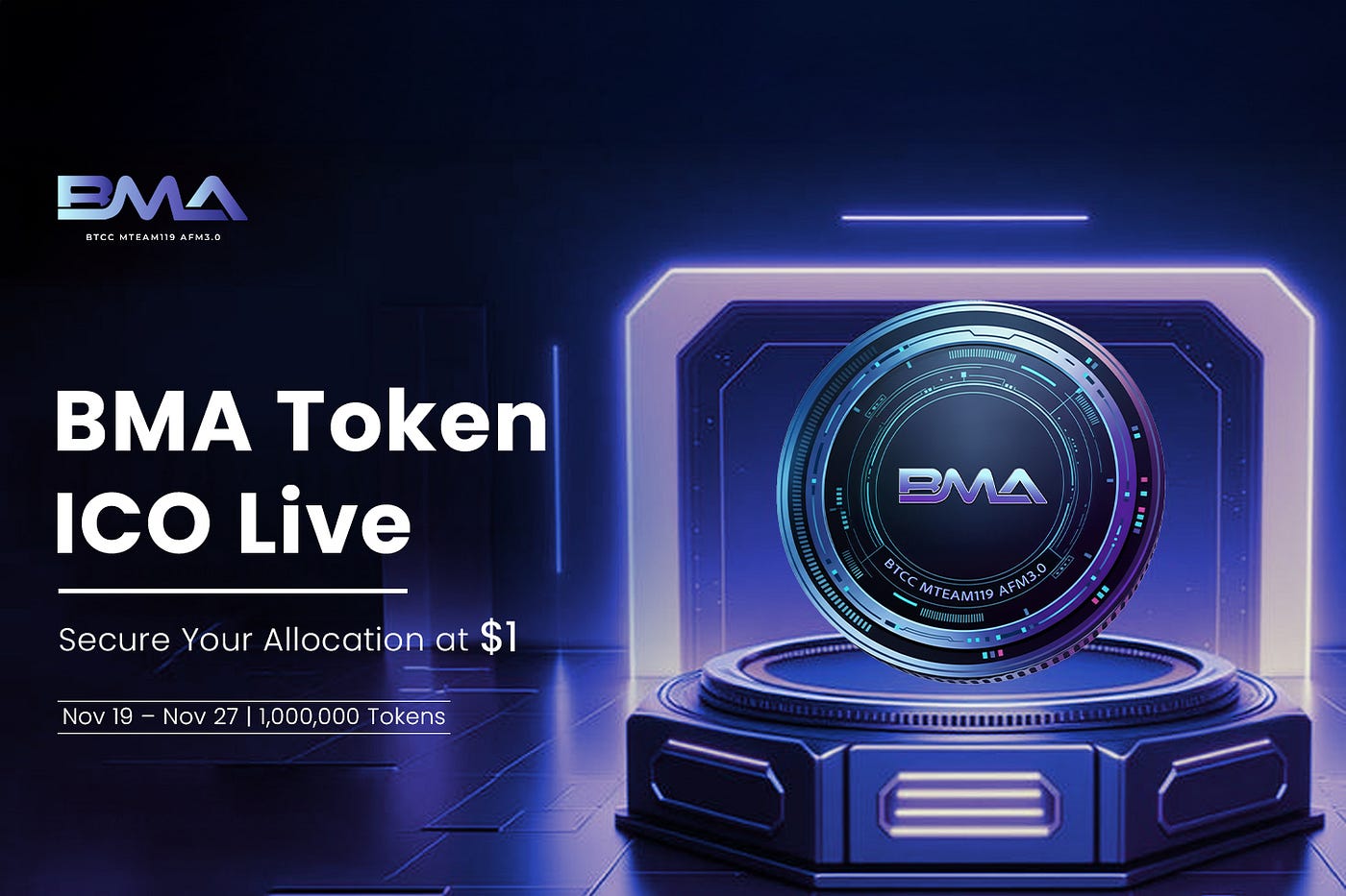 BMA Token Announces ICO Schedule & Listing Timeline: A New Standard for Multi-Chain Utility and…