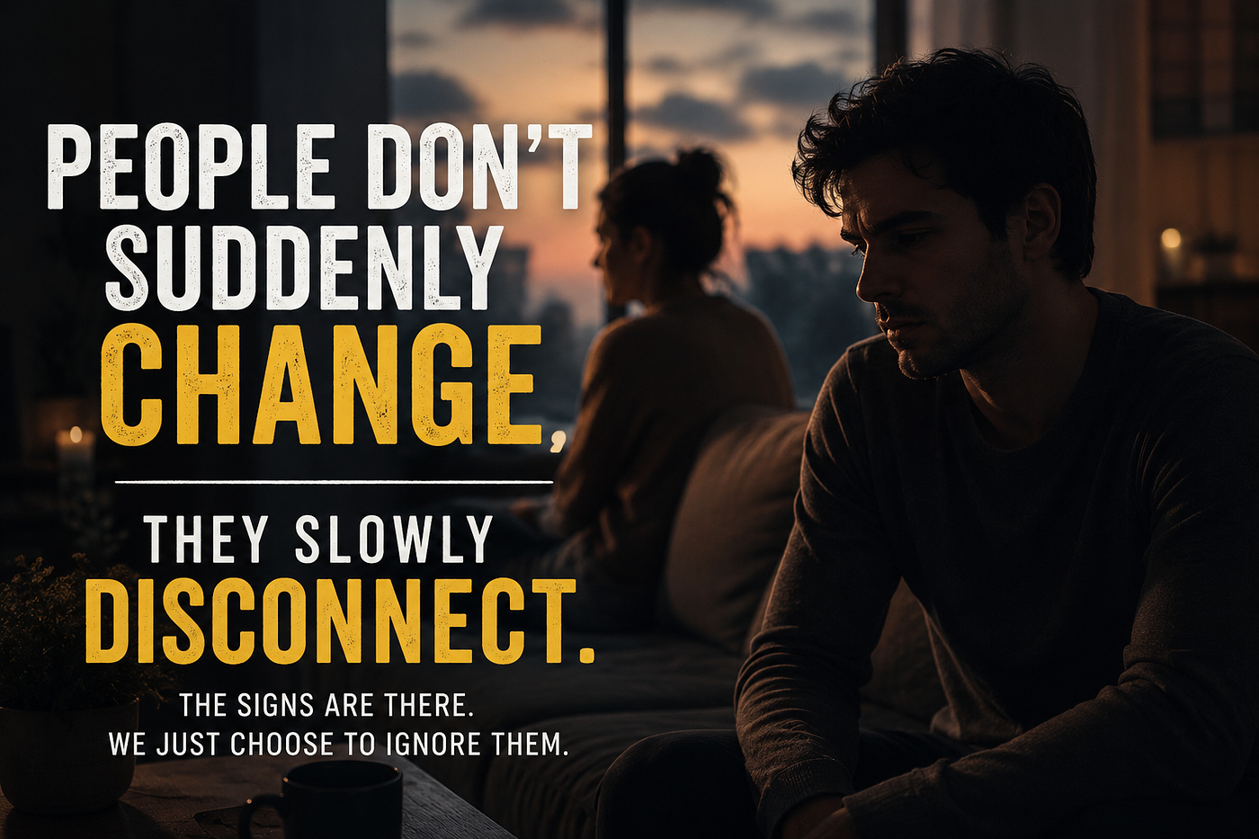 People Don’t Suddenly Change — They Slowly Disconnect