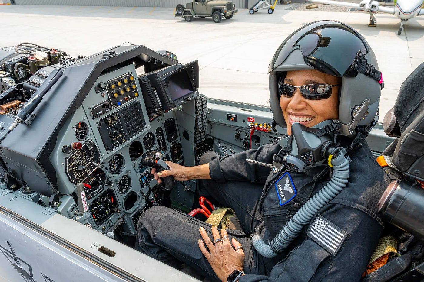Inspiration4 mission pilot Dr. Proctor preparing for a training flight (photo: J.Krauss)