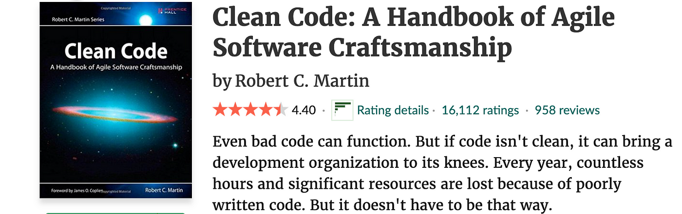 Summary of — Clean Code by Robert C Martin — Part 2: Meaningful Names, by  Ashish Muralidharan