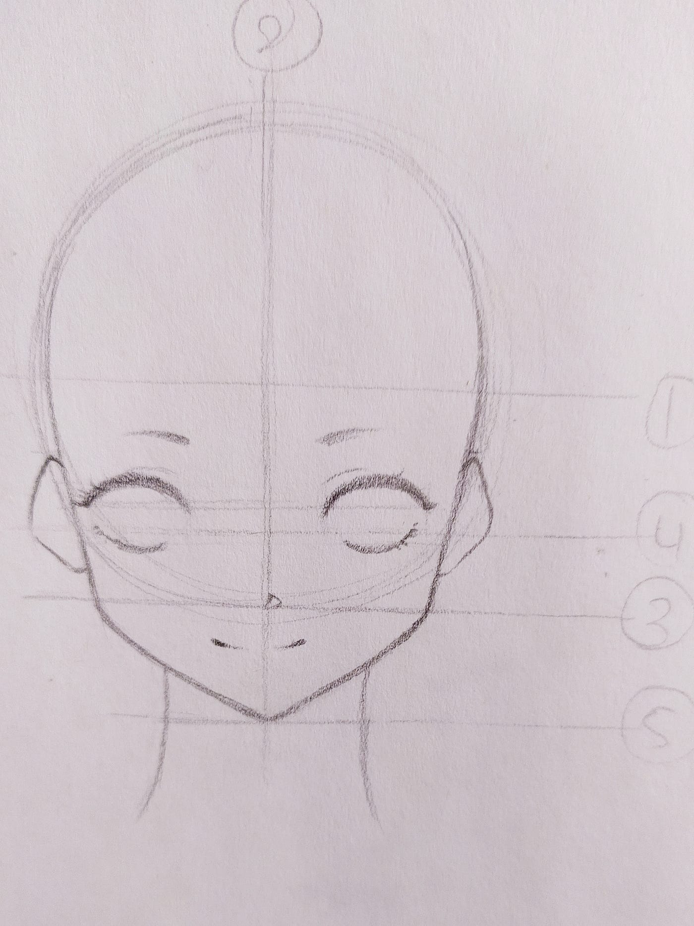 Steps to Draw Easy People, how to draw a simple anime girl step 6