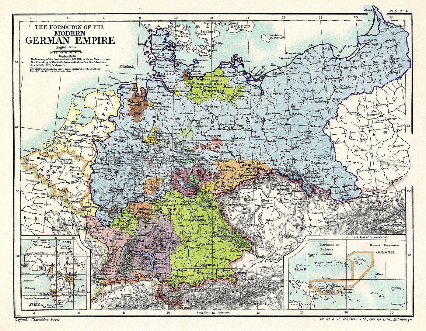 A German Empire map (public domain image from Wiki Commons)