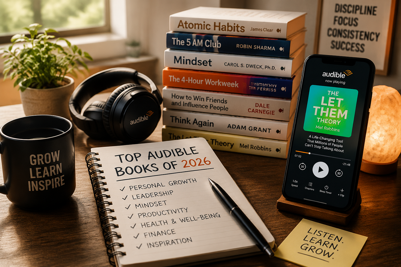 Must-Listen Audiobooks of 2026: Personal Growth & Learning Edition