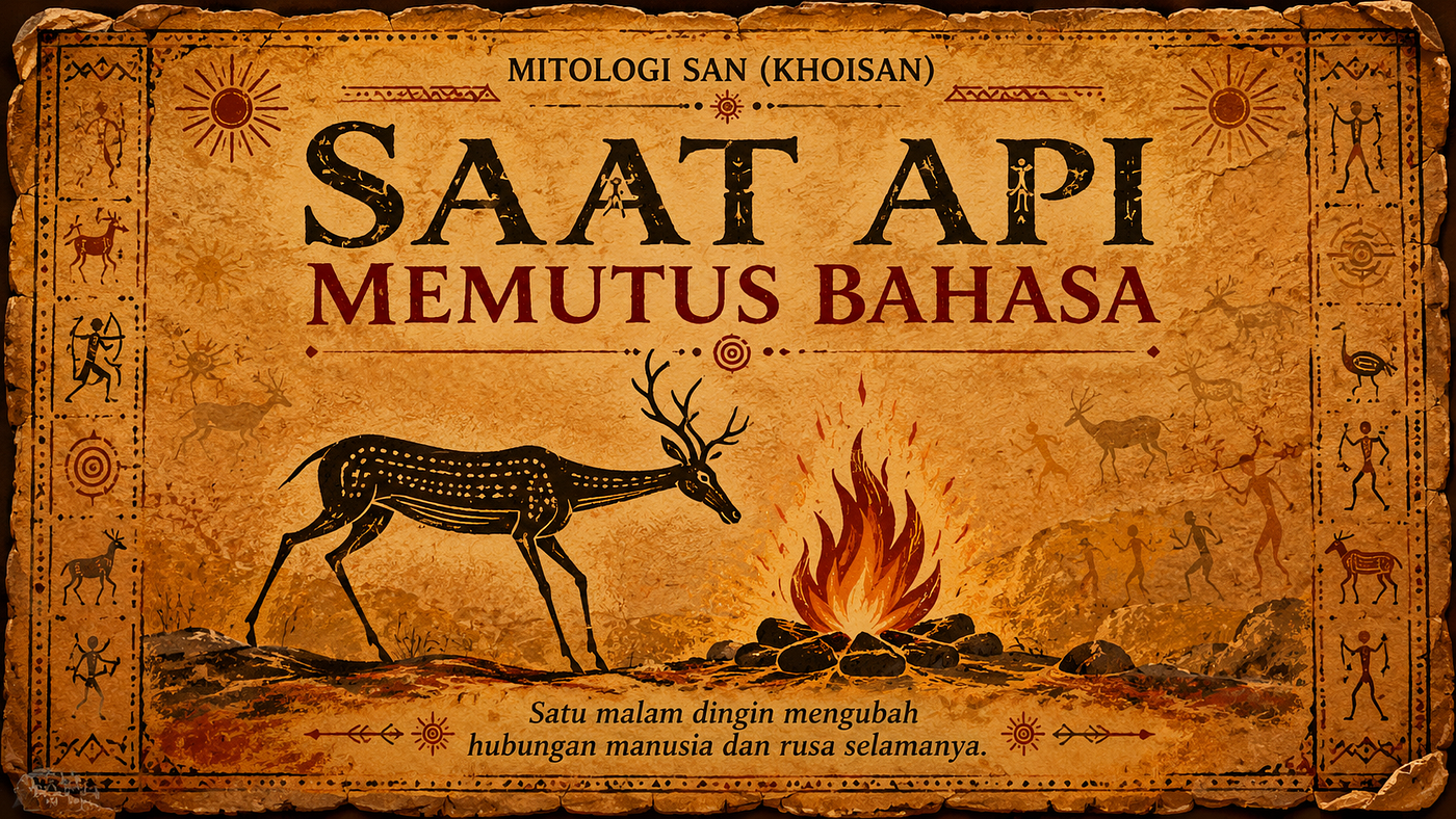 Kenapa Kamu Nggak Bisa Ngobrol Sama Rusa: Mitos Penciptaan Orang San