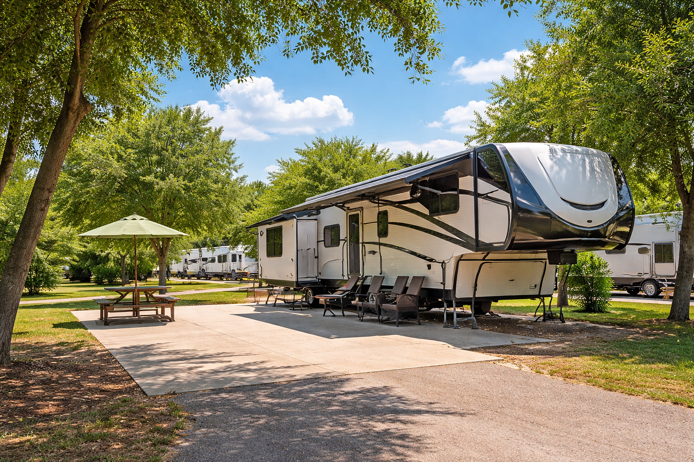 RV Park with Full Hookups in Texas for Long-Term Stays