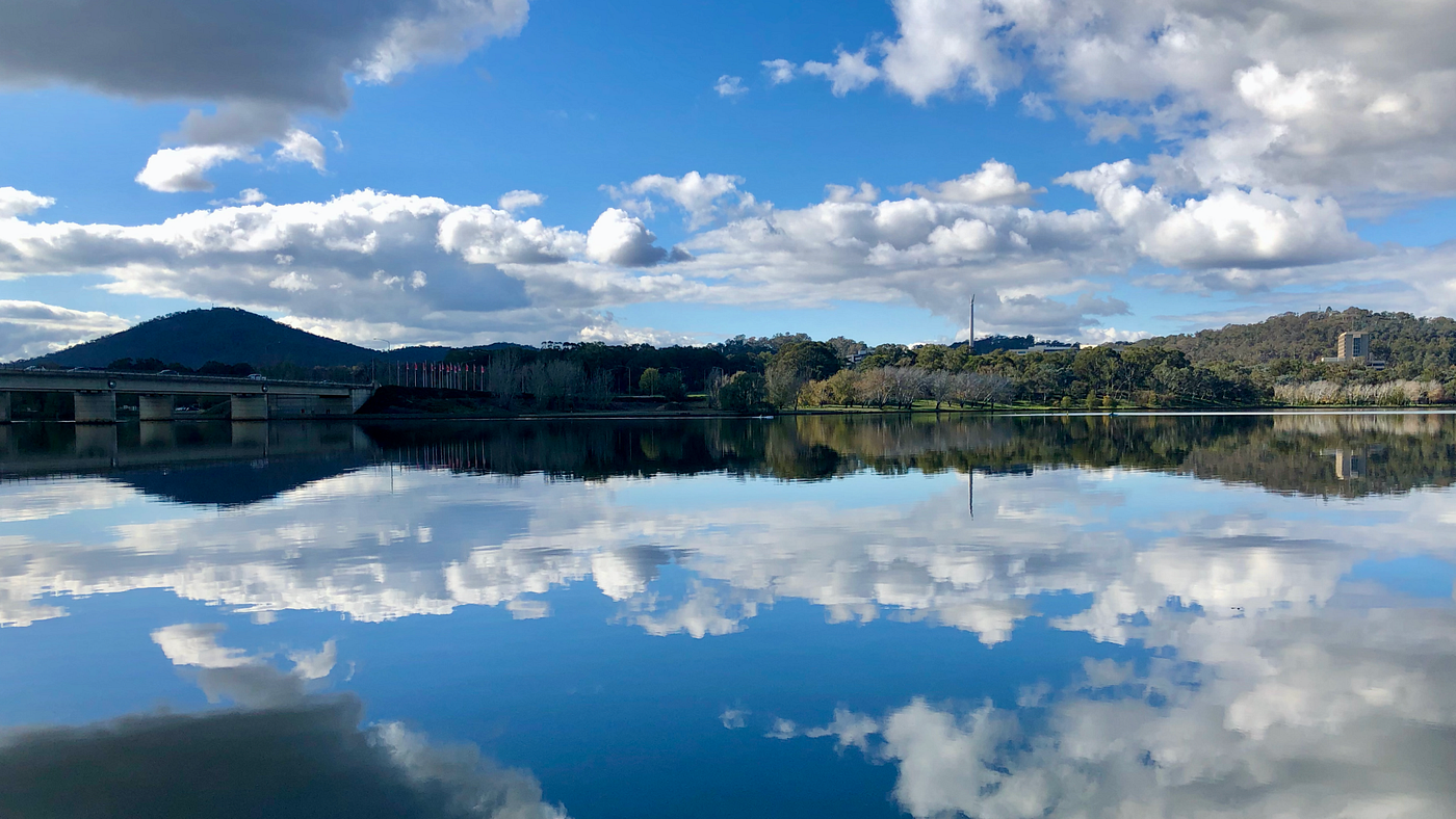 A Shadow Over Canberra: Photo by the author.