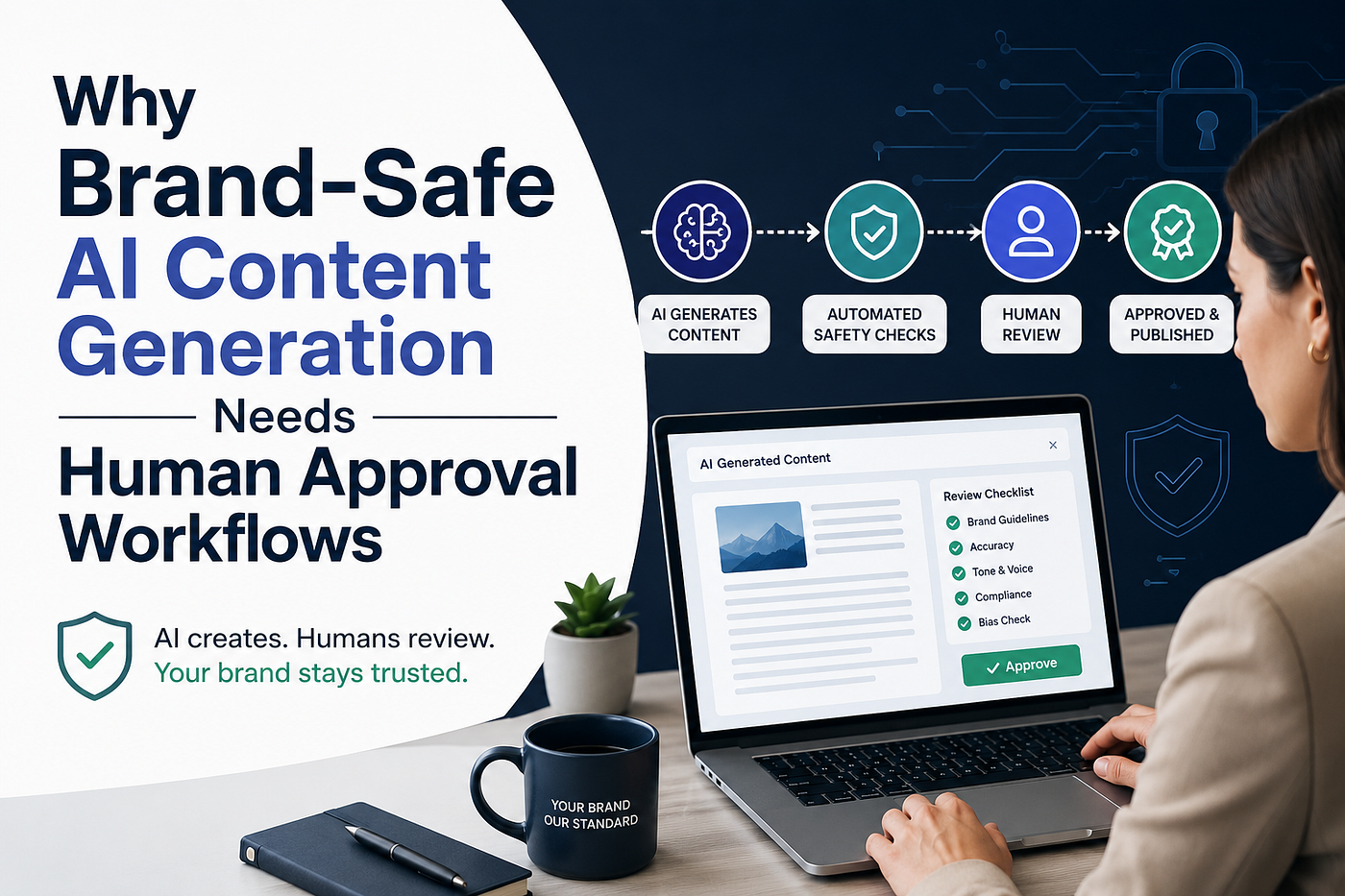 Why Brand-Safe AI Content Generation Needs Human Approval Workflows