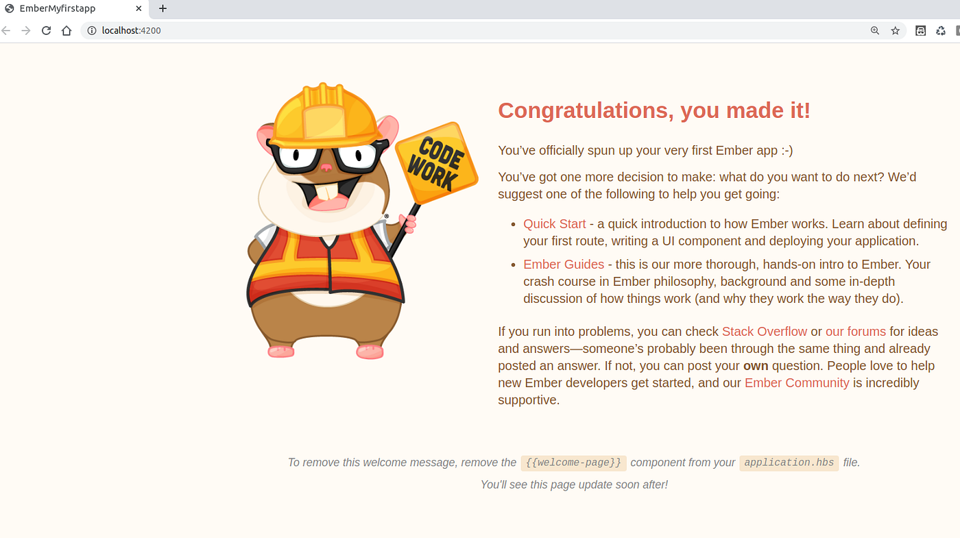my first Ember app