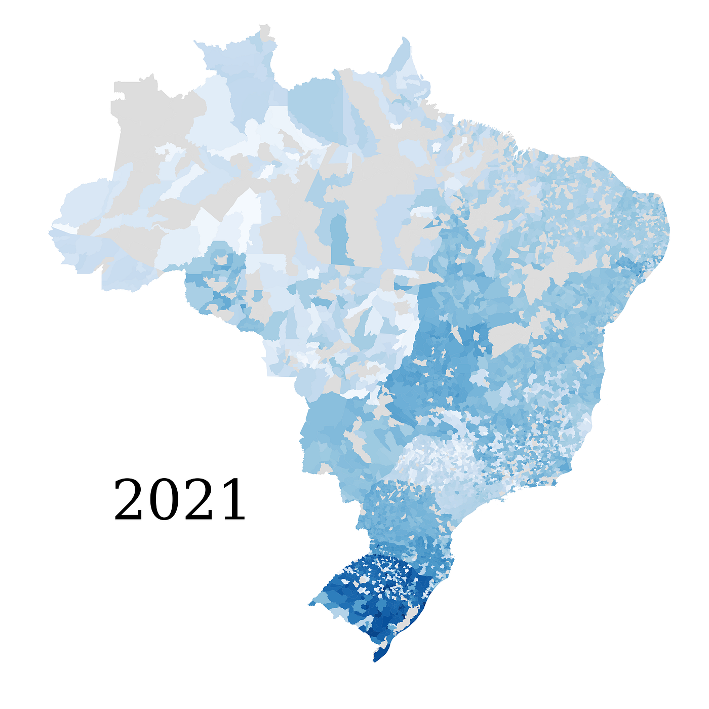 Gráfico 2 — Mapa das Tarifas Médias Municipais, 2021