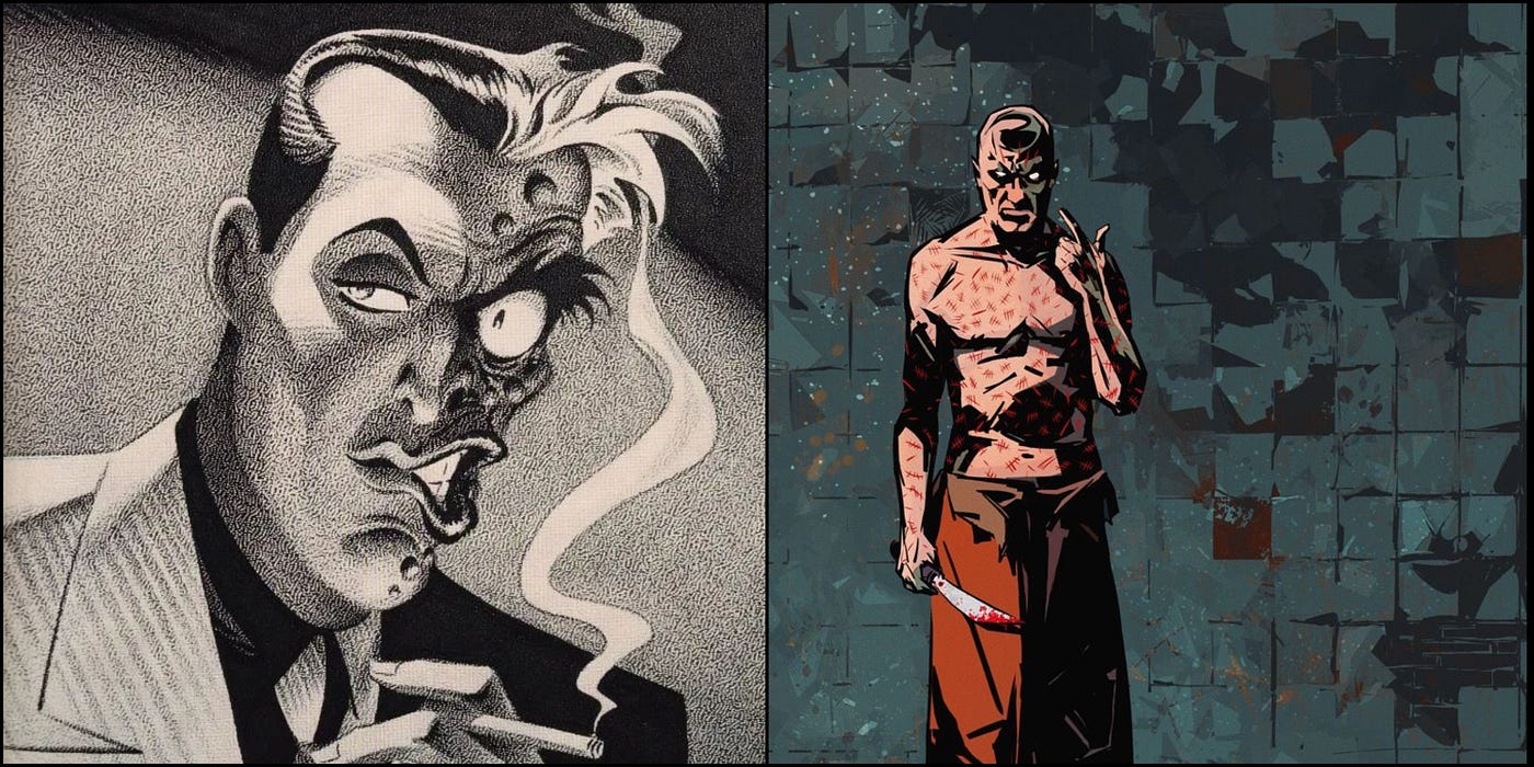 Two-Face and Victor Zsasz