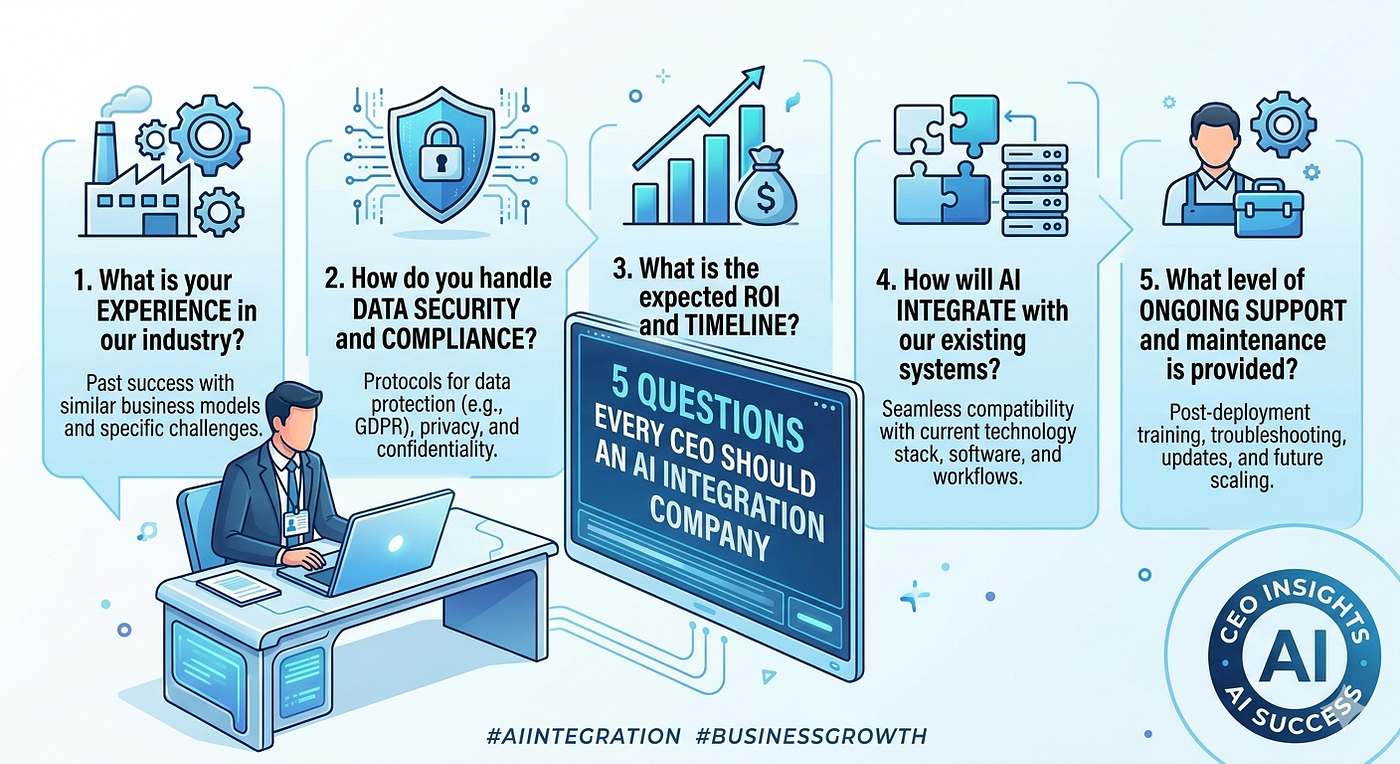 5 Questions Every CEO Should Ask an AI Integration Company