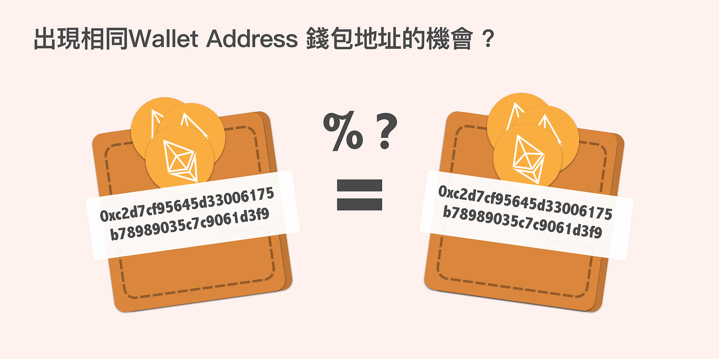 錢包地址有機會重複嗎？. 最近有客人問我地其實加密貨幣錢包地址有機會與其他人撞嗎？ | by 以太郎Etheron | MyEthAcademy |  Medium