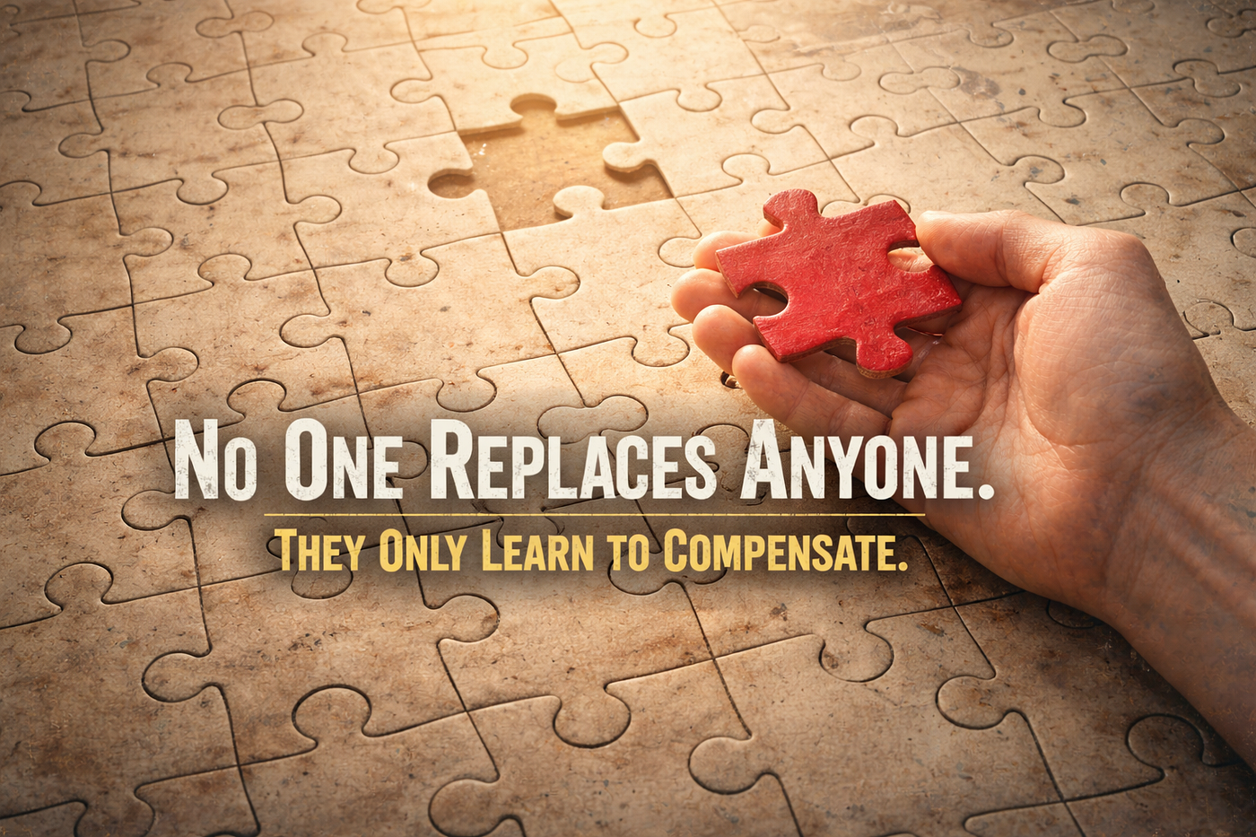 No One Replaces Anyone. They Only Learn to Compensate