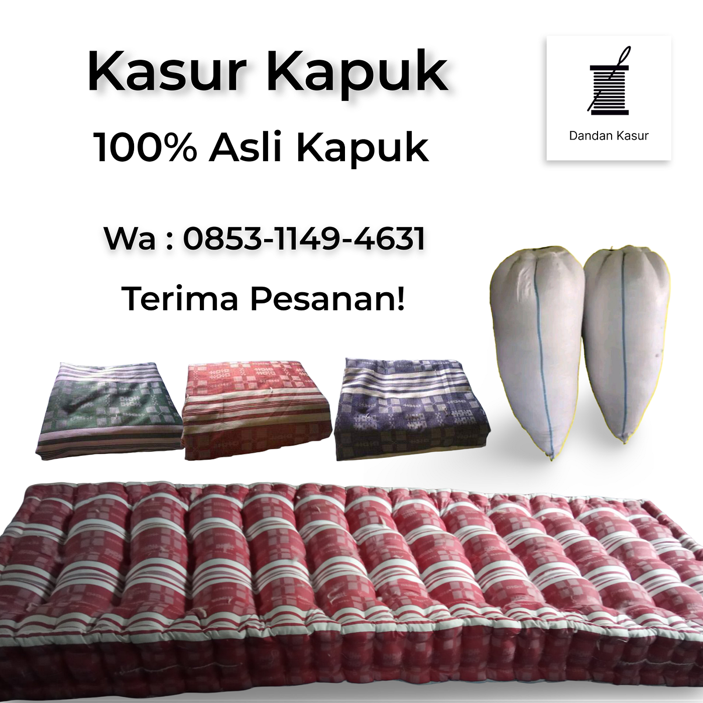 Dandan Kasur, Tukang Service Kasur Kapuk Batang, Wa : 0853–1149–4631