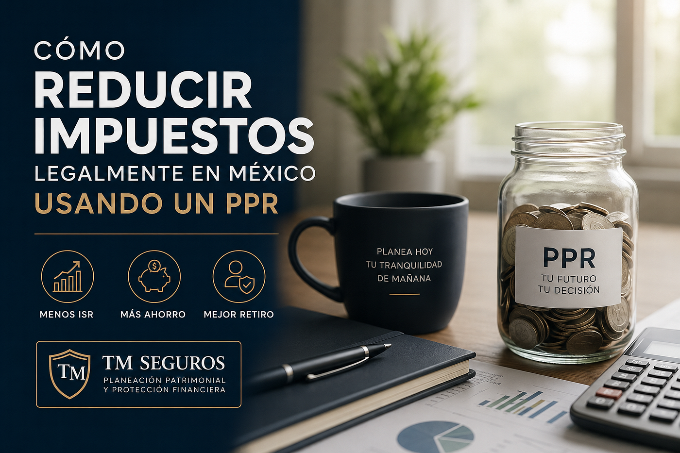 Cómo reducir impuestos legalmente en México usando un PPR