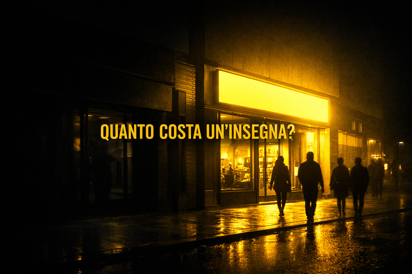 Quanto costa mettere un’insegna al mio negozio? Prezzi reali, esempi e guida completa
