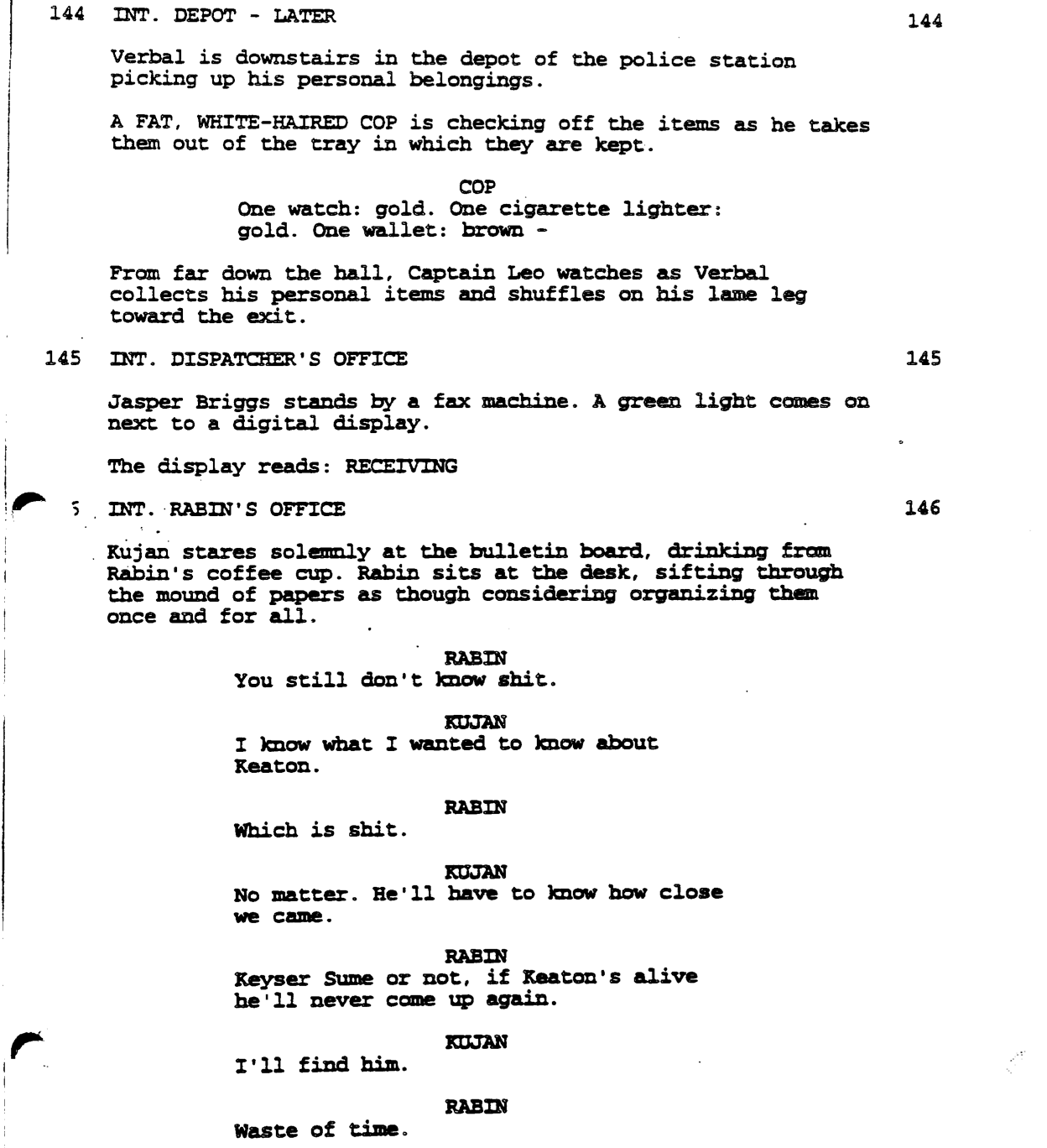 In the movie The Usual Suspects, what benefit did Keyser Söze think he'd  gain by speaking with Dave Kujan? Why did he just not walk out and not  speak to Kujan? 