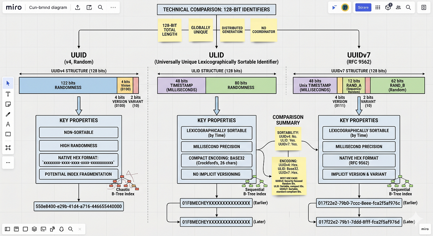 The Great ID Debate: UUID vs. ULID vs. UUIDv7