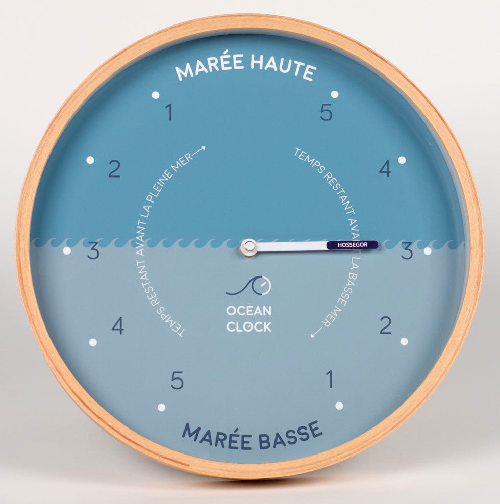 Horloge de marée, testeur de coquille en cuivre marine pour