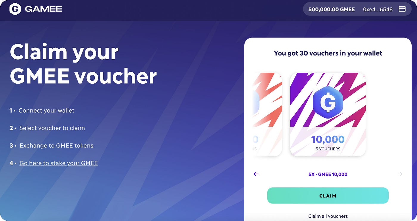 HOW TO CLAIM VOUCHERS - GAMEE - Medium