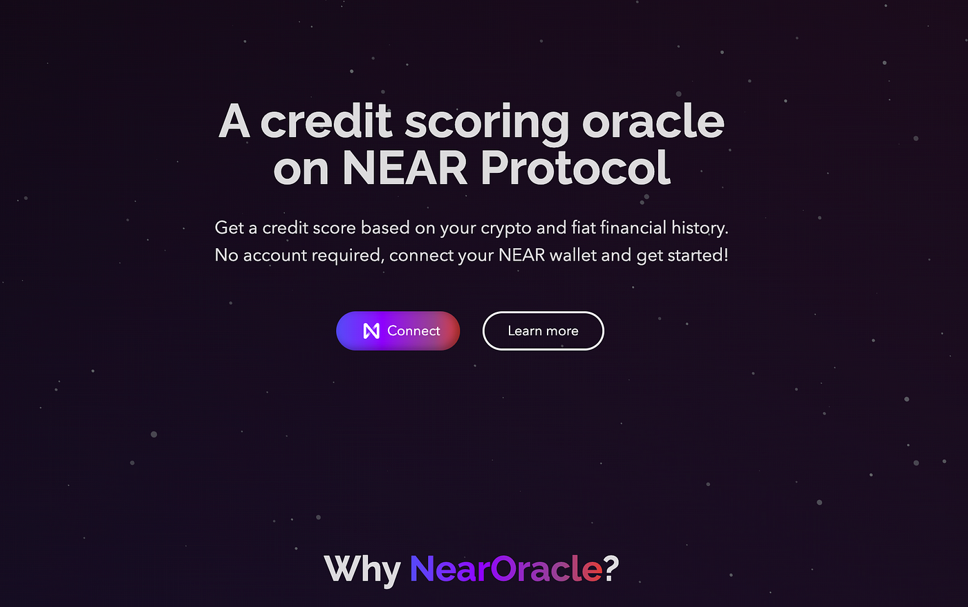 Calculate your crypto credit score on NearOracle | by Irene | BalloonBox  dApps | Medium