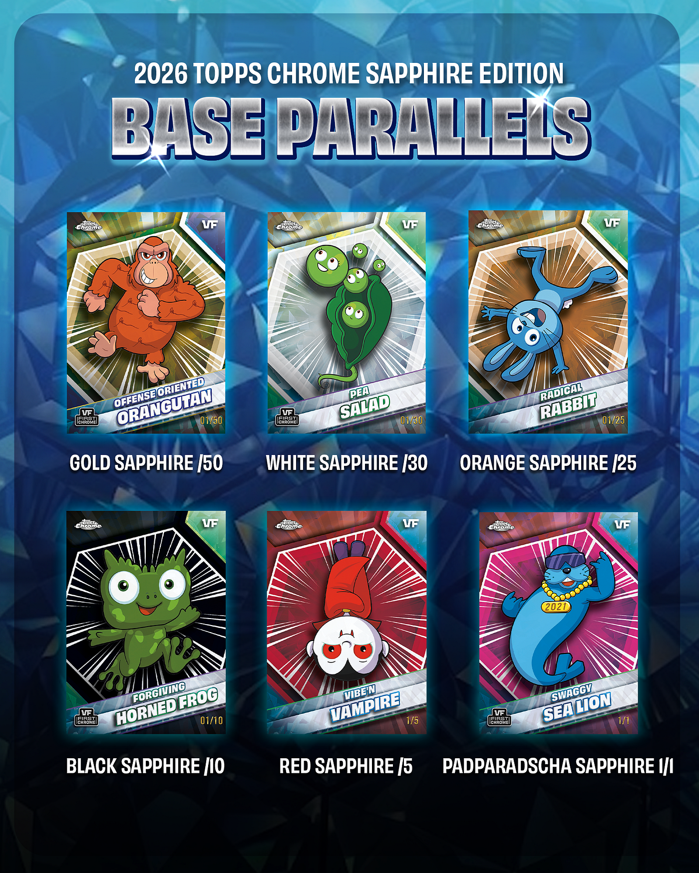 2026 Topps Chrome VeeFriends Sapphire Edition Drops On July 8th