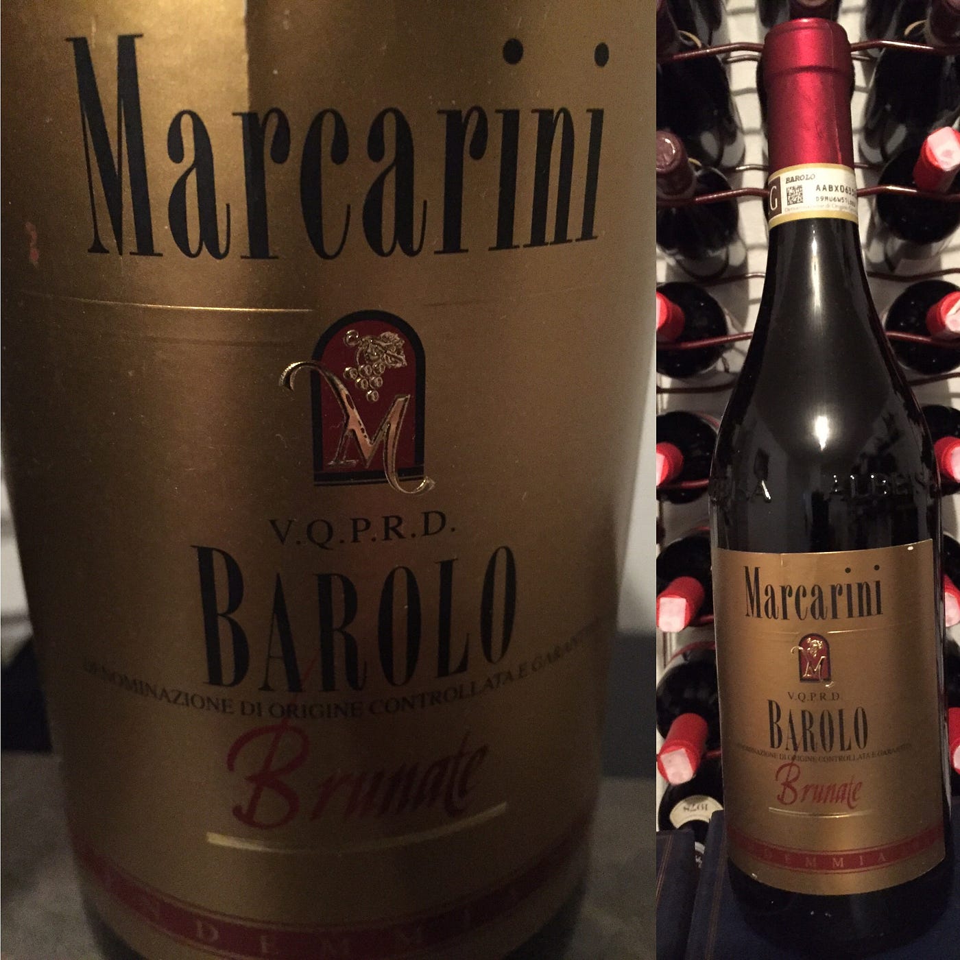 2008 Marcarini Barolo Brunate. Still young with typical fine