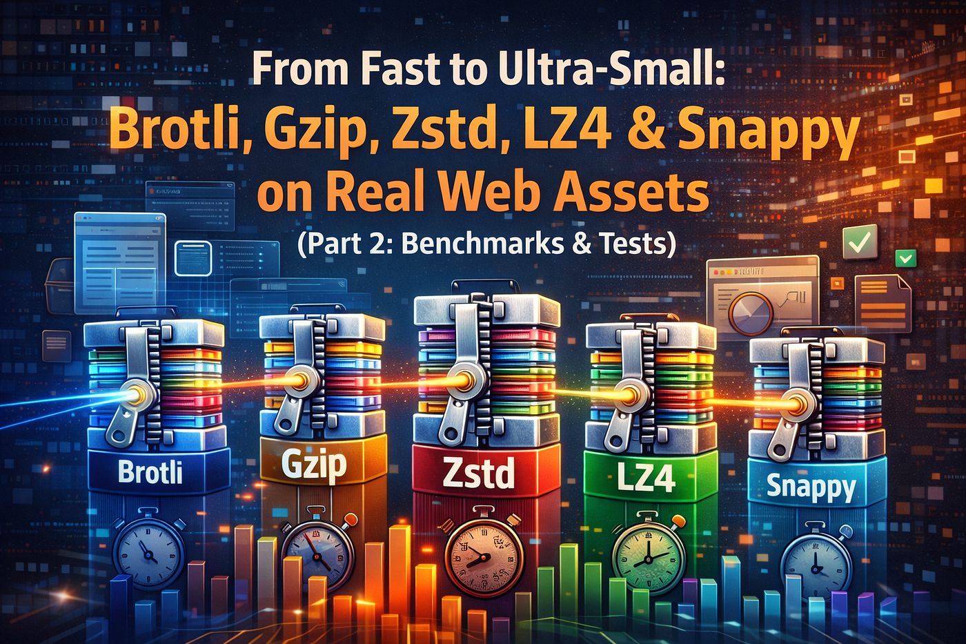 From Fast to Ultra-Small: Brotli, Gzip, Zstd, LZ4 & Snappy on Real Web Assets (Part 2: Benchmarks &…