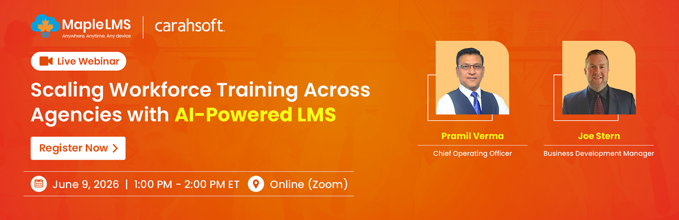 AI Training for Public Sector: MapleLMS & Carahsoft Webinar