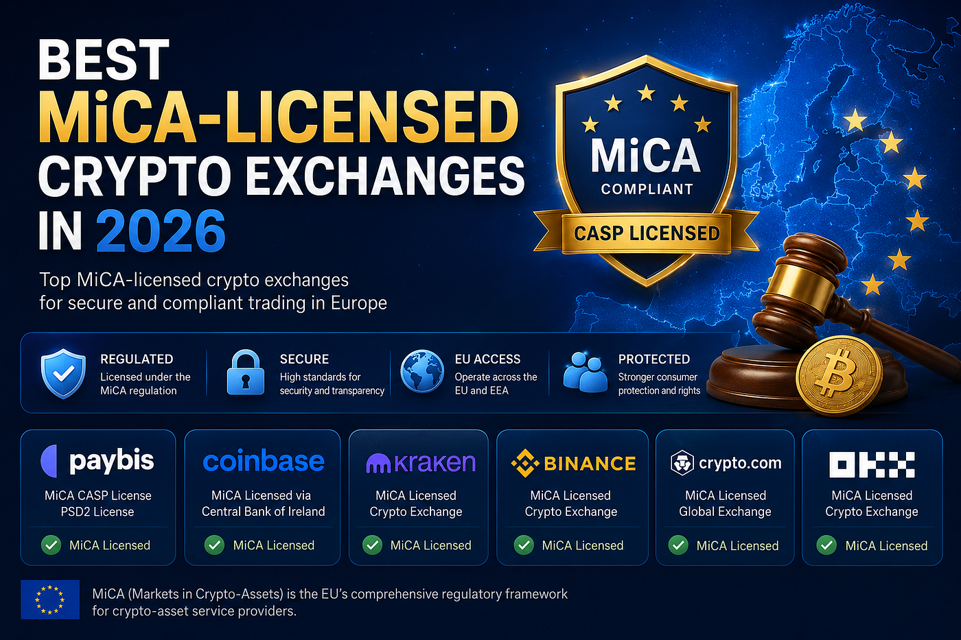 Best MiCA-Licensed Crypto Exchanges in 2026: A Complete Guide for European Investors