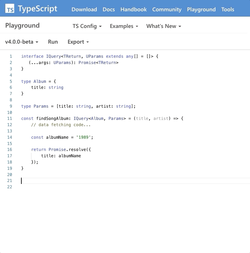 Announcing TypeScript 4.0 - TypeScript