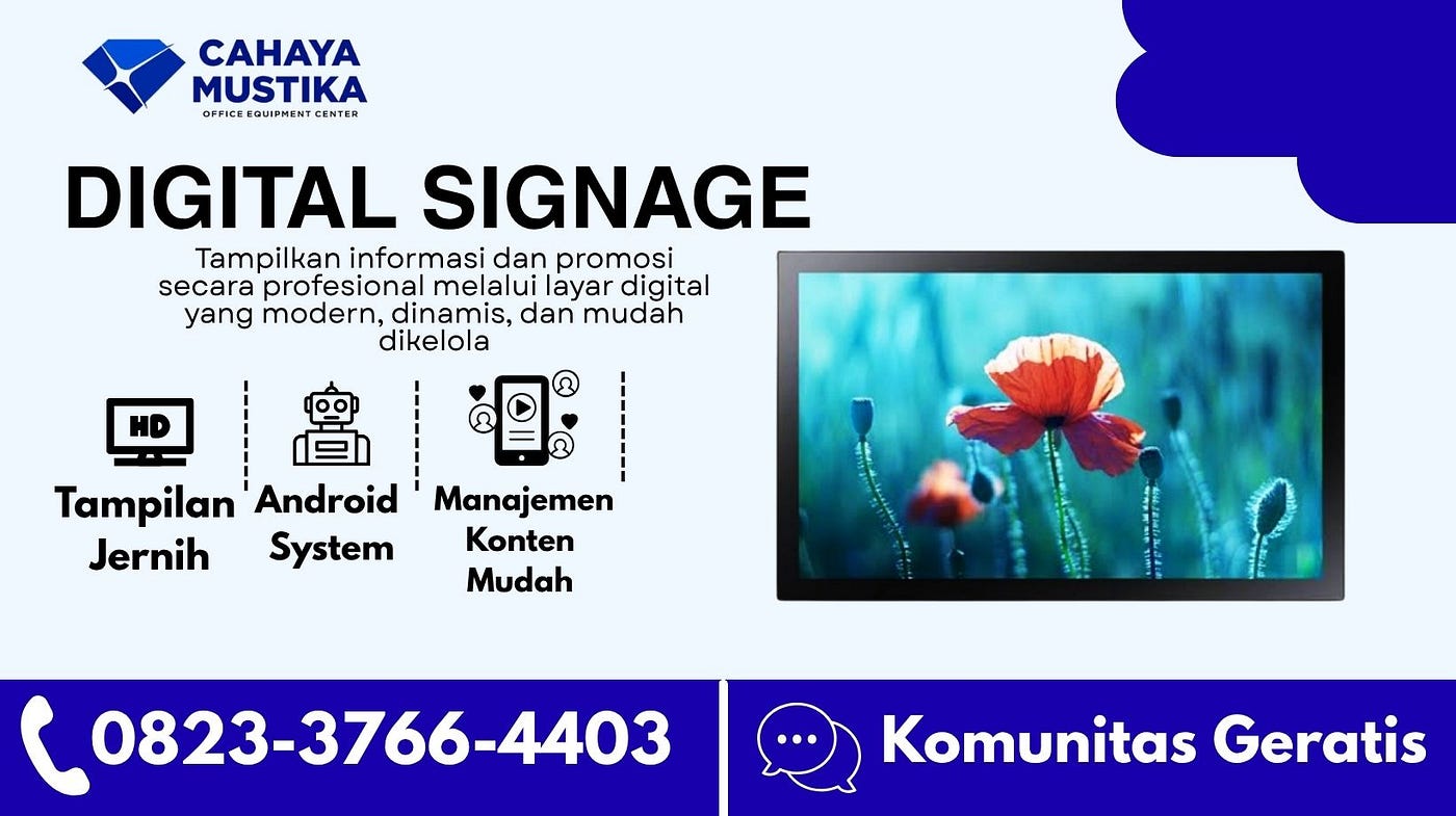 WA 0823–3766–4403, Jual Digital Signage Polytron Surakarta